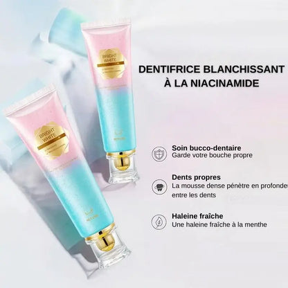 🏆Dernier jour 49% de réduction🦷 Dentifrice blanchissant à la niacinamide – Pour des dents plus saines et plus blanches !